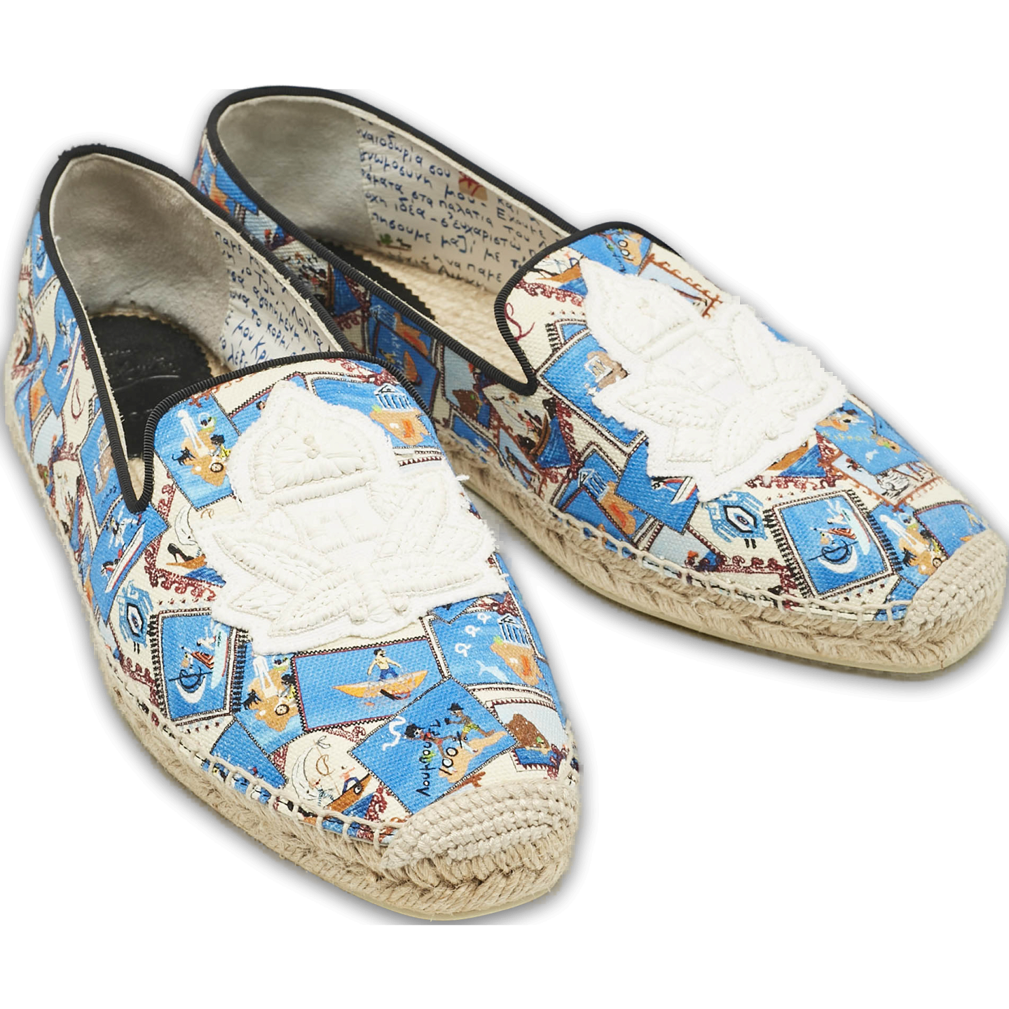 Multicolor Canvas Galia Espadrille Flats 0