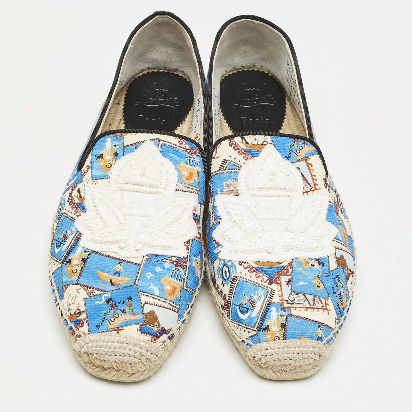 Multicolor Canvas Galia Espadrille Flats 7