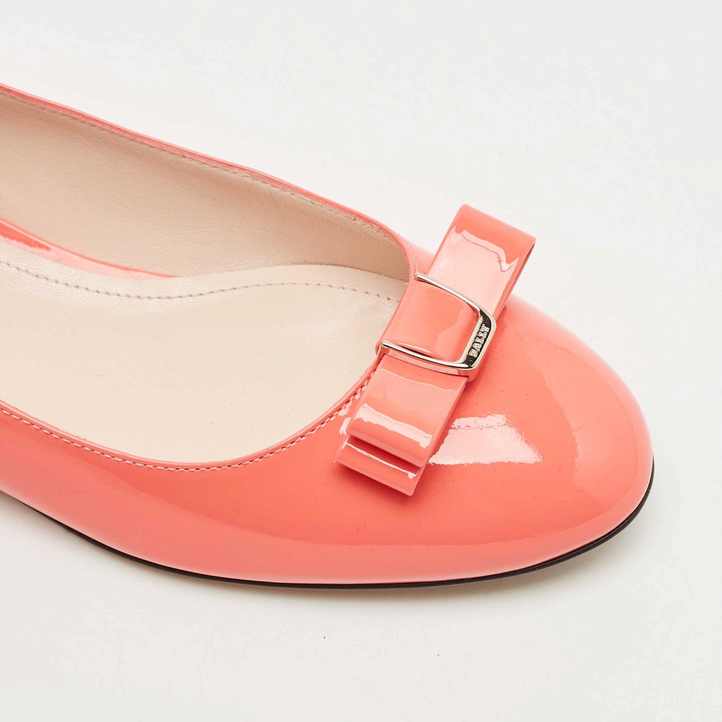 Orange Patent Leather Benalla Ballet Flats 6