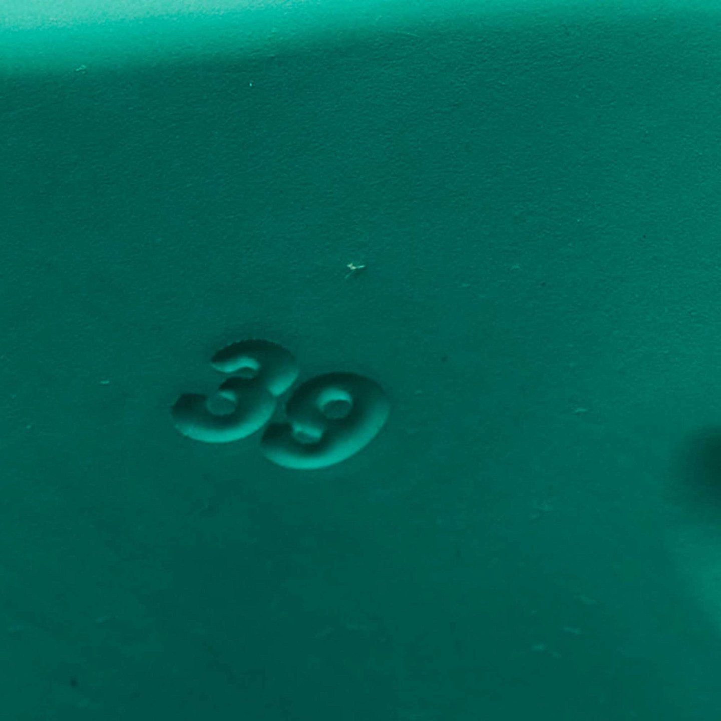 Blue Rubber Medusa Embossed Pool Slides 7