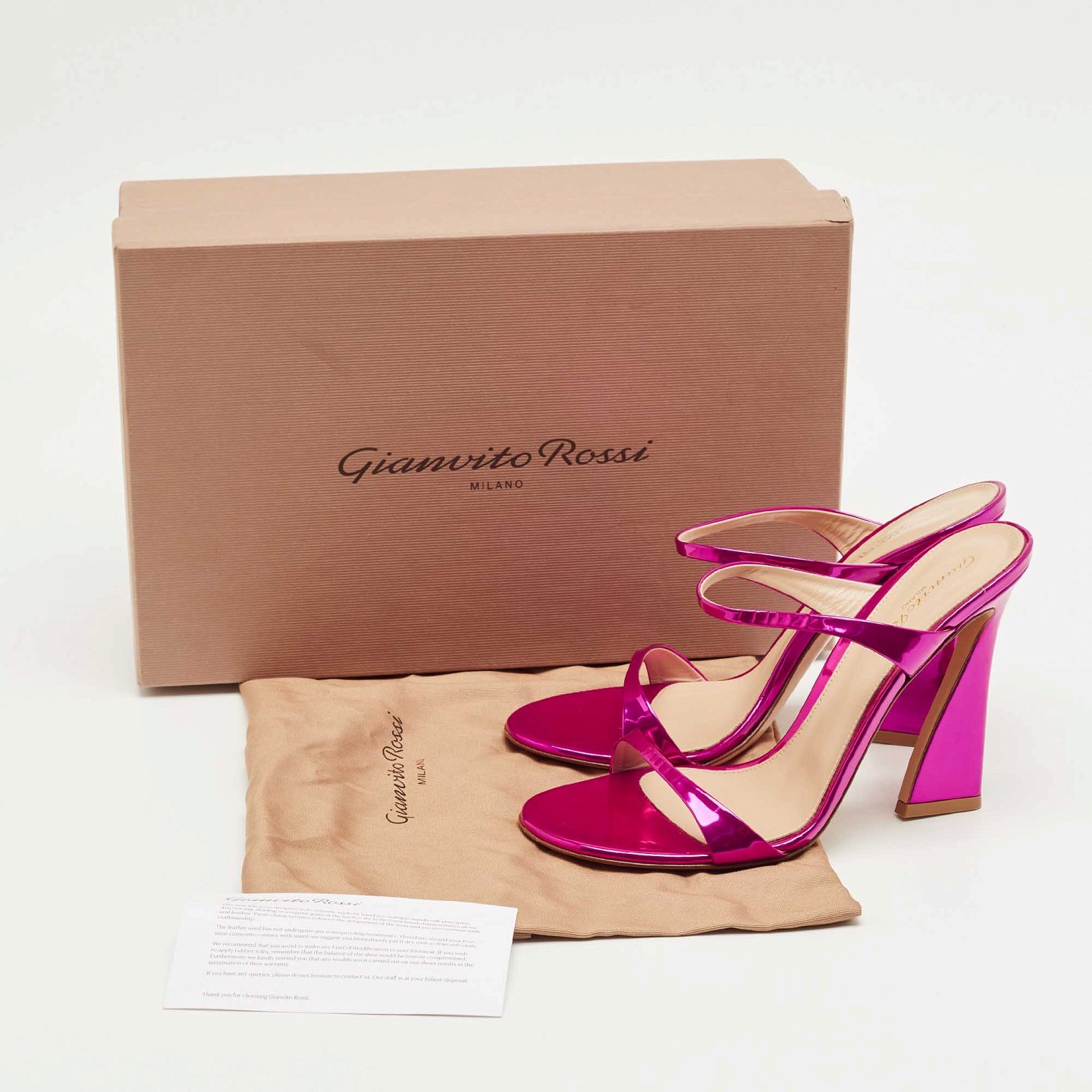 Aura Pink 38.5 Patent Leather Slide Sandals 7