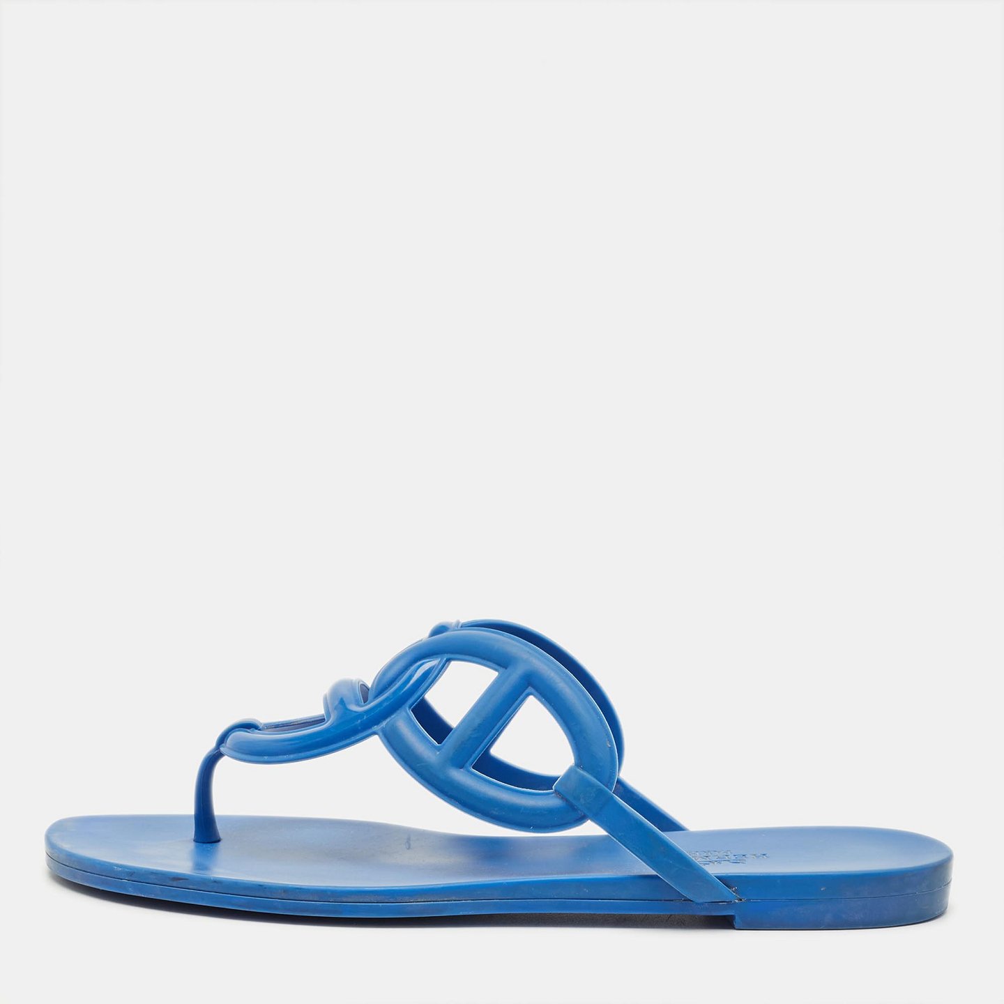 Egerie Blue Rubber Thong Sandals 1