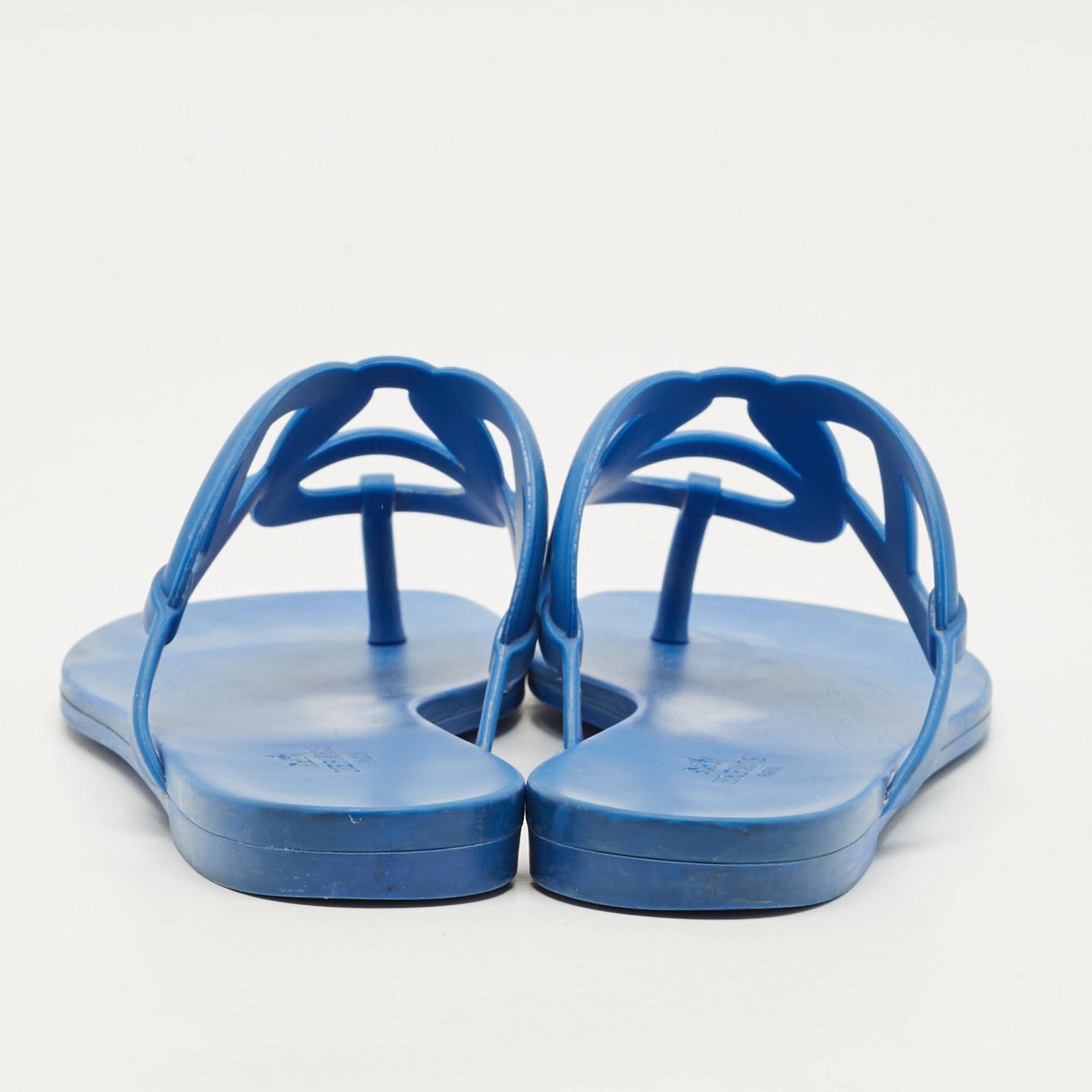 Egerie Blue Rubber Thong Sandals 5