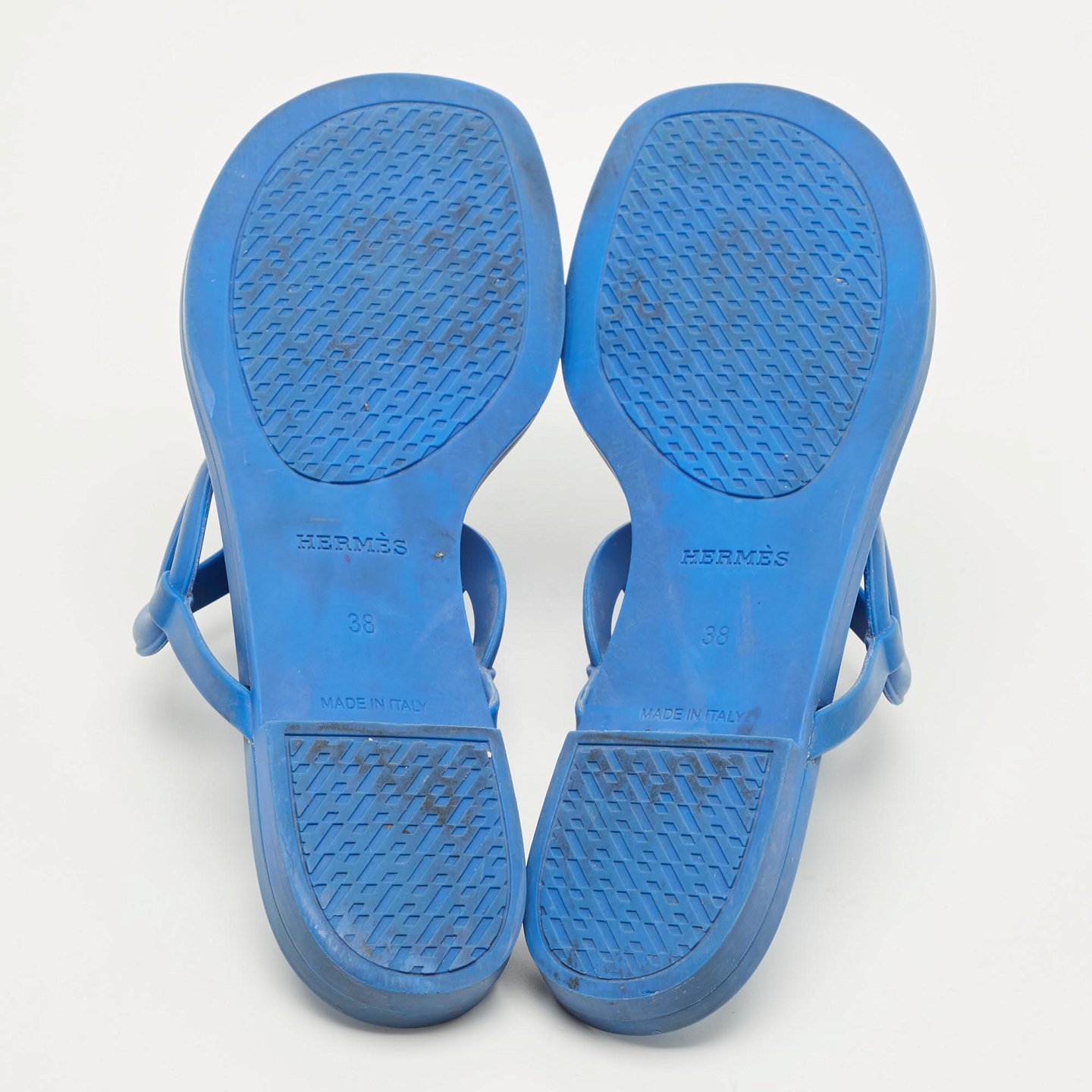 Egerie Blue Rubber Thong Sandals 6