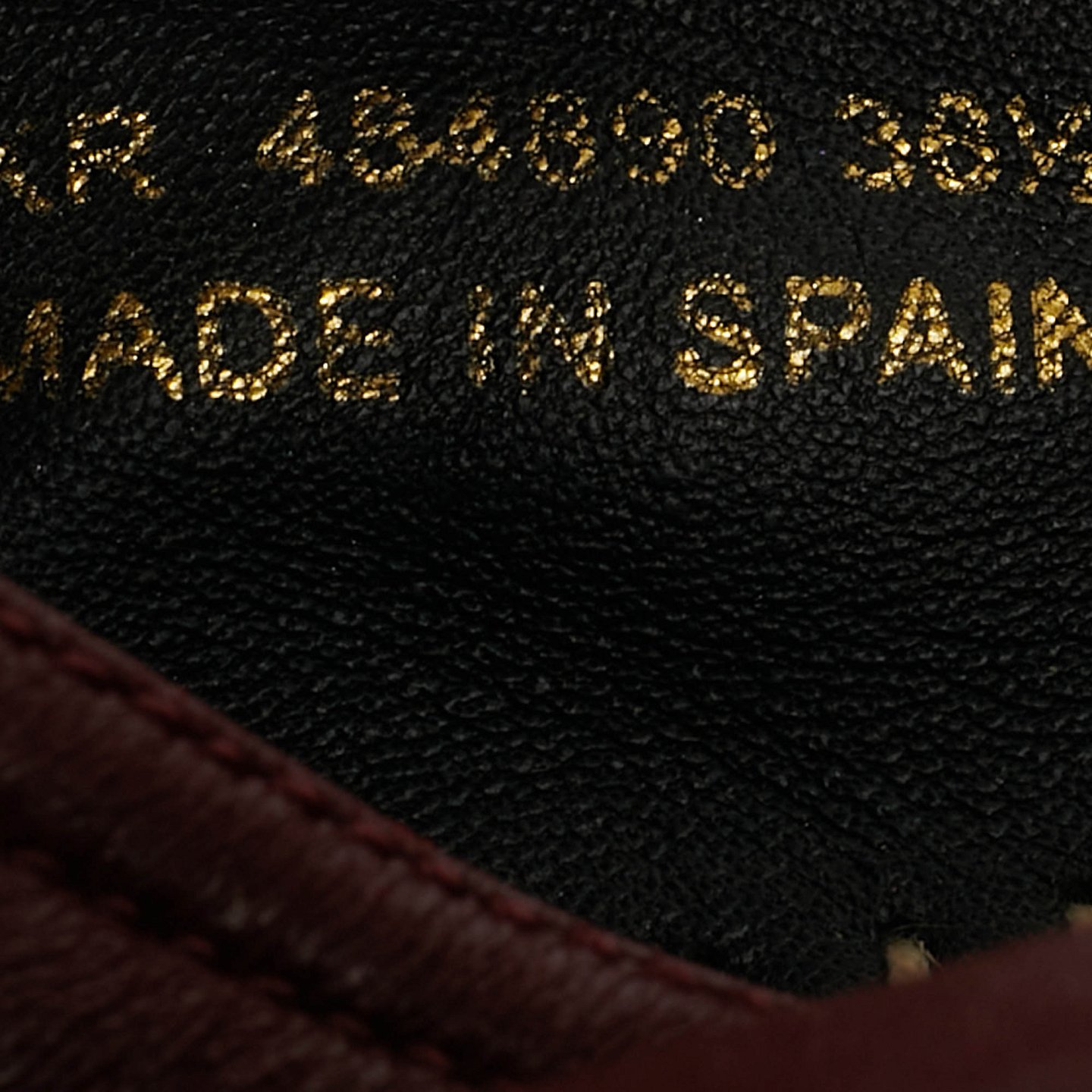 Burgundy Leather Espadrille Flats 7
