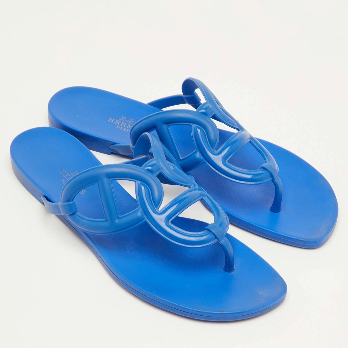 Egerie Blue Thong Sandals 4
