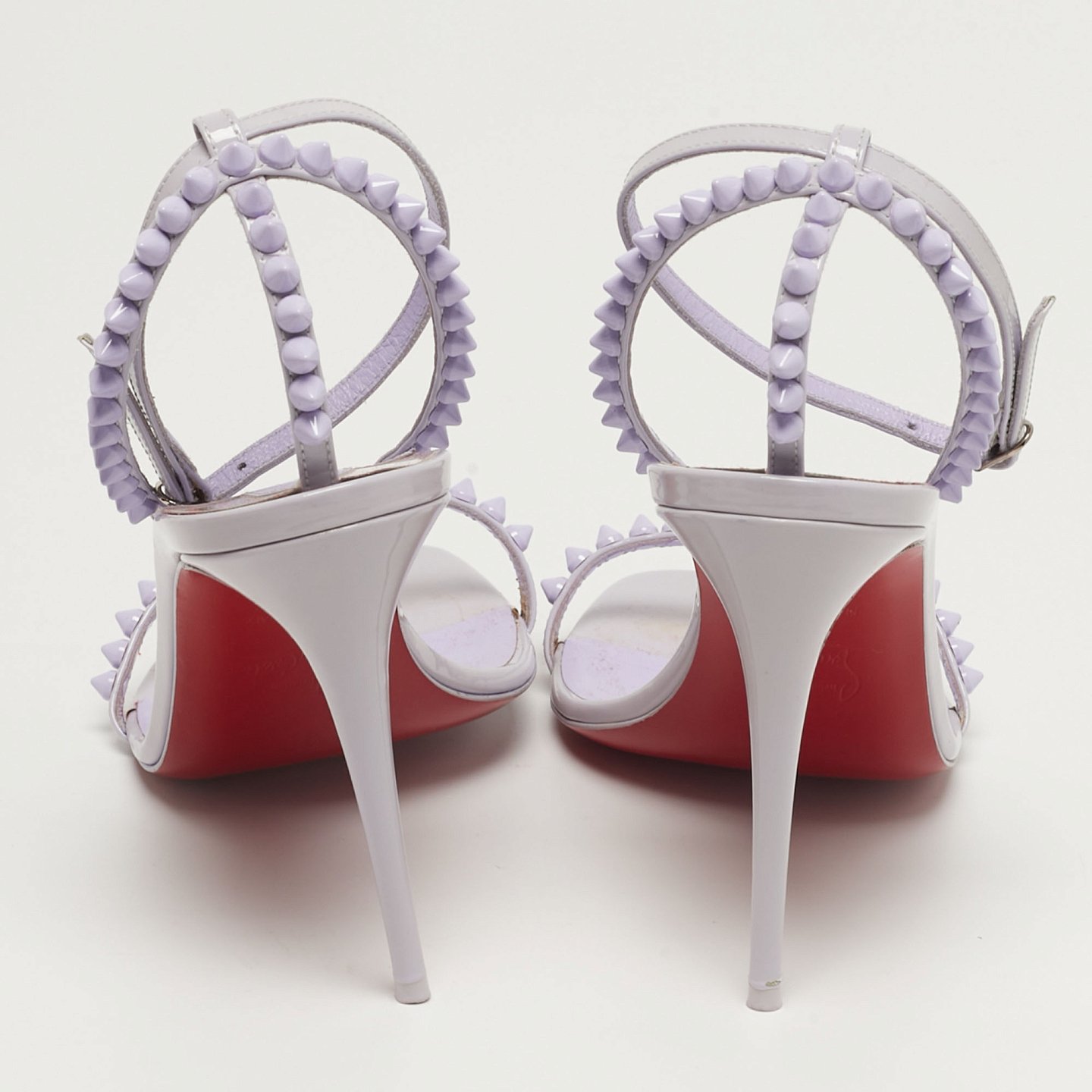 So Me Purple Patent Leather Ankle Strap Sandals 6