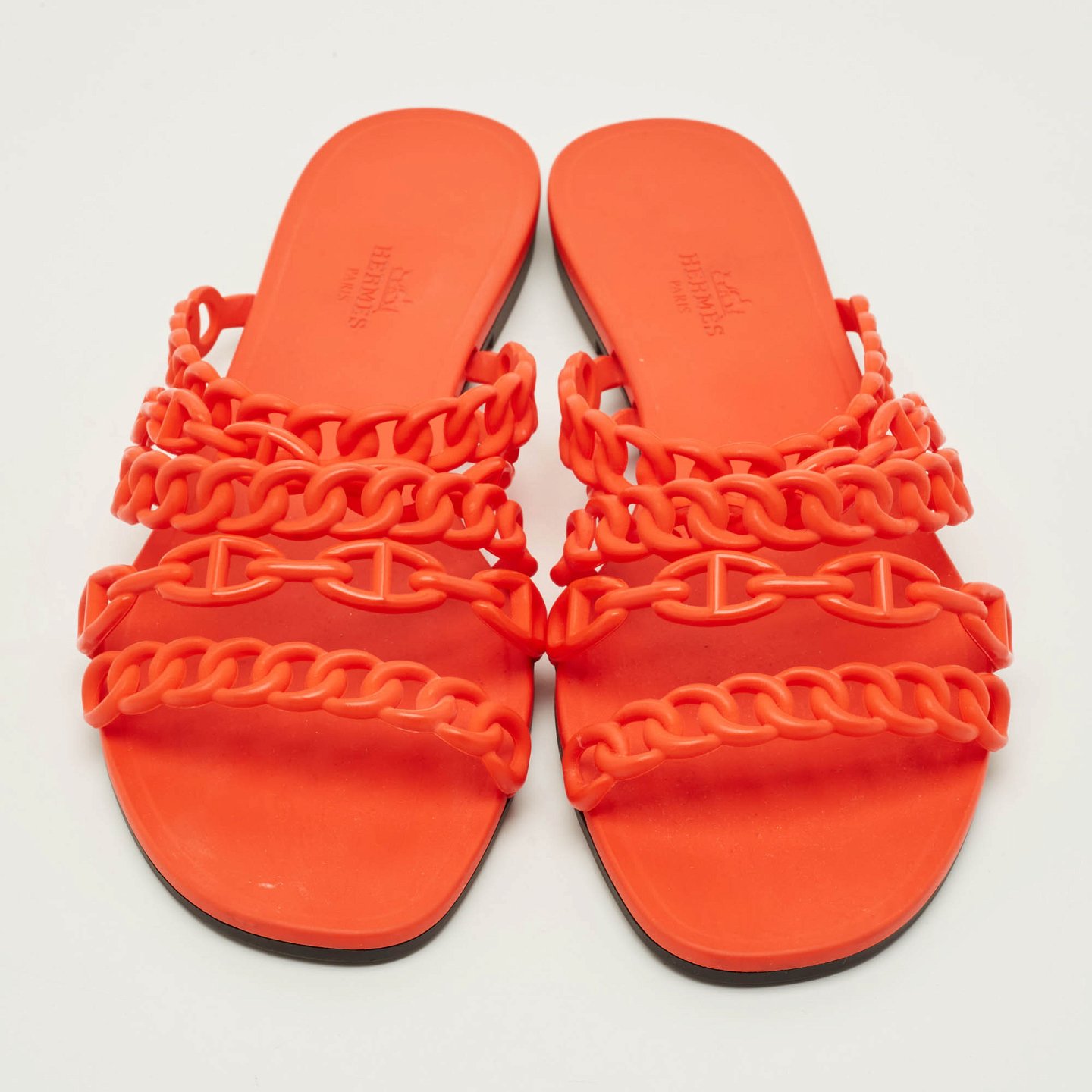 Chaine d'Ancre Orange Rivage Flat Slide Sandals 4