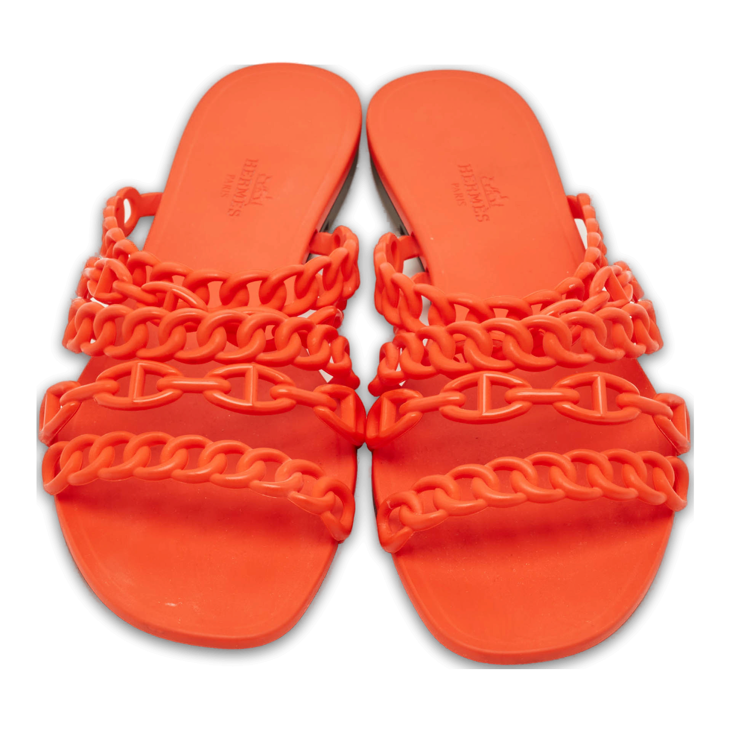 Chaine d'Ancre Orange Rivage Flat Slide Sandals 0