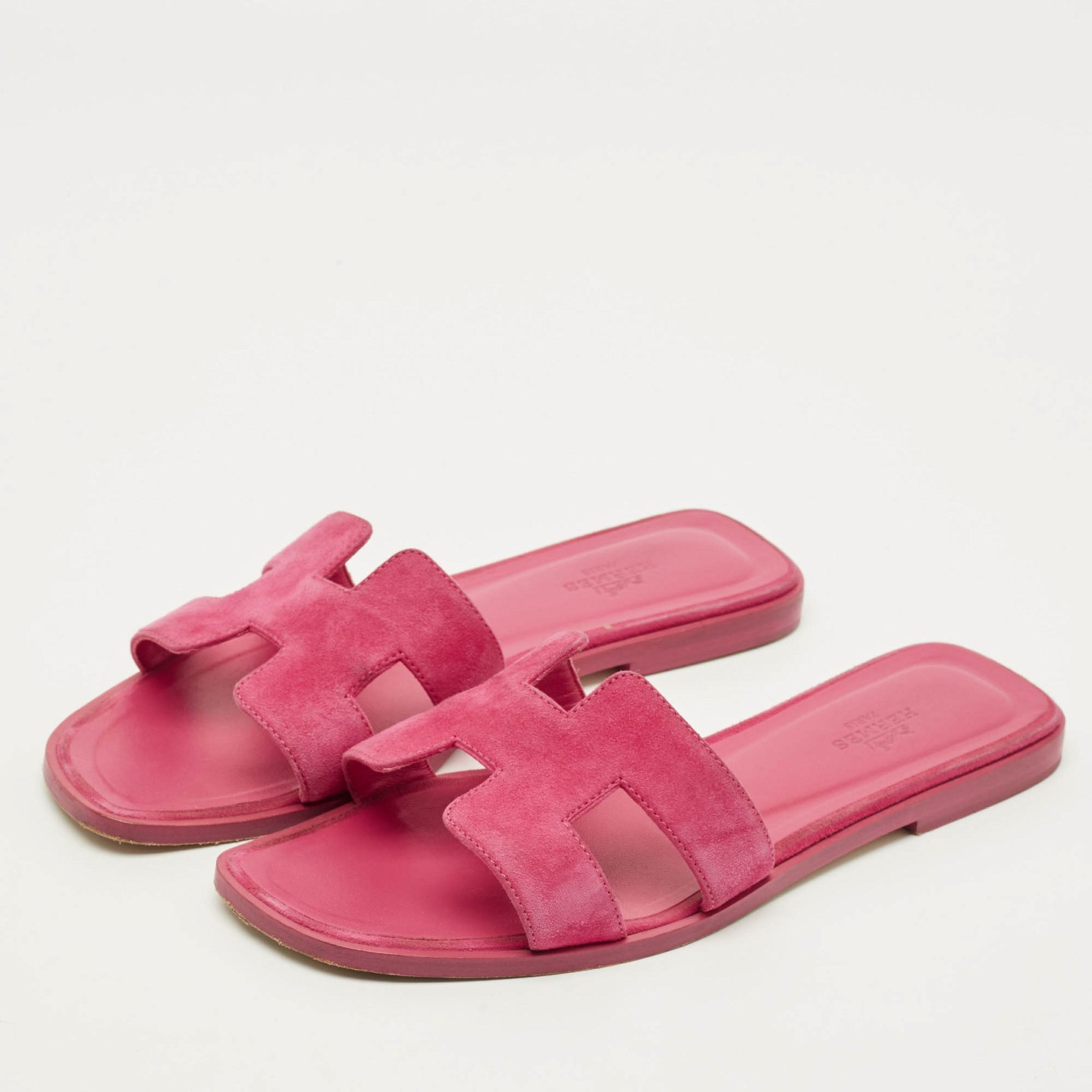 Oran Pink Suede Flat Slide 3