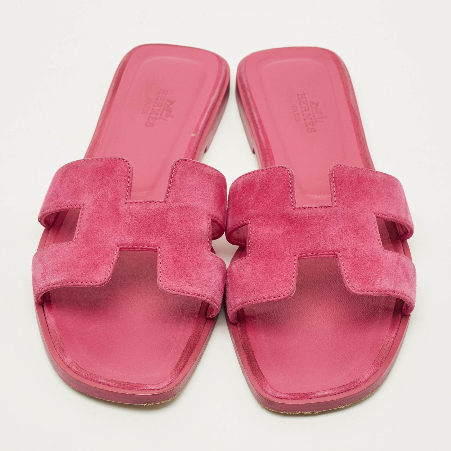 Oran Pink Suede Flat Slide 4