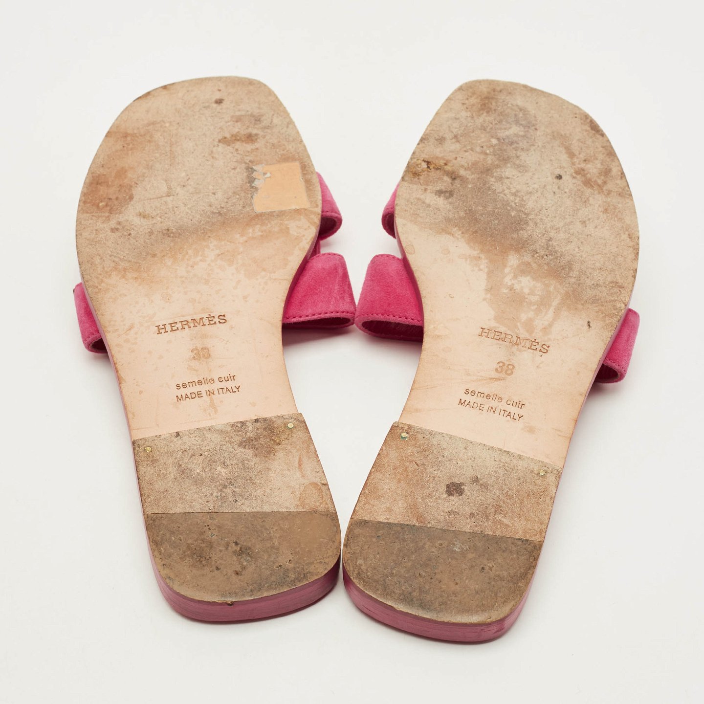 Oran Pink Suede Flat Slide 9
