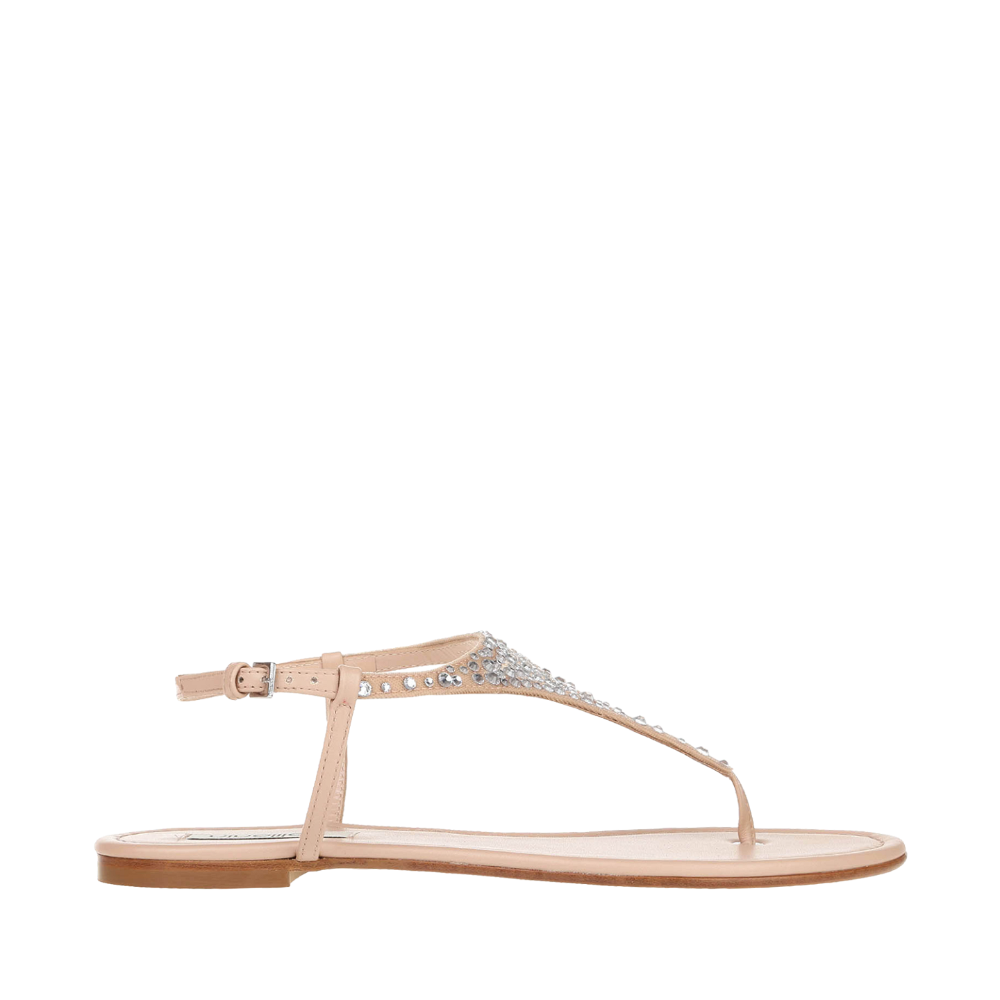 ELISA CRYSTALS FLAT SANDALS 0