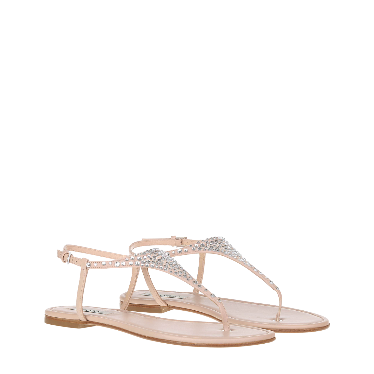 ELISA CRYSTALS FLAT SANDALS 1