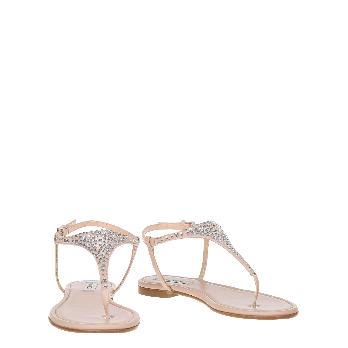 ELISA CRYSTALS FLAT SANDALS 2