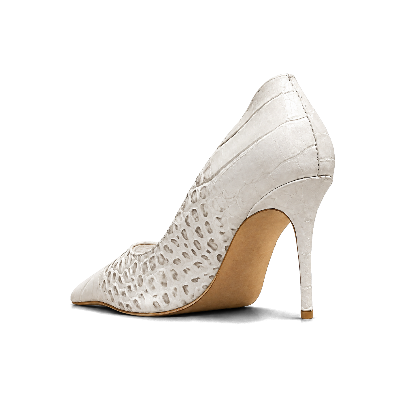 HIMALAYAN CROC EMBOSSED LEATHER PUMPS 4
