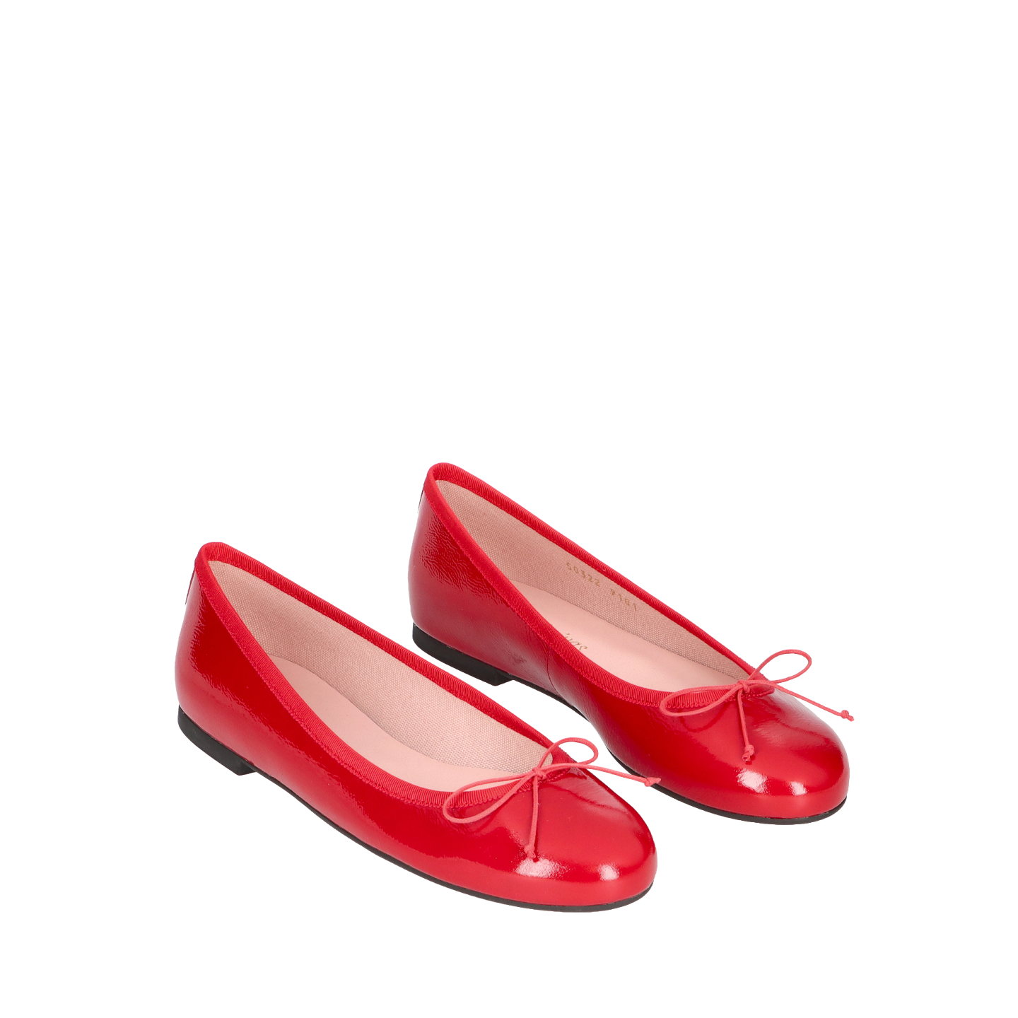 NICOLE RED PATENT LEATHER BALLERINAS 0