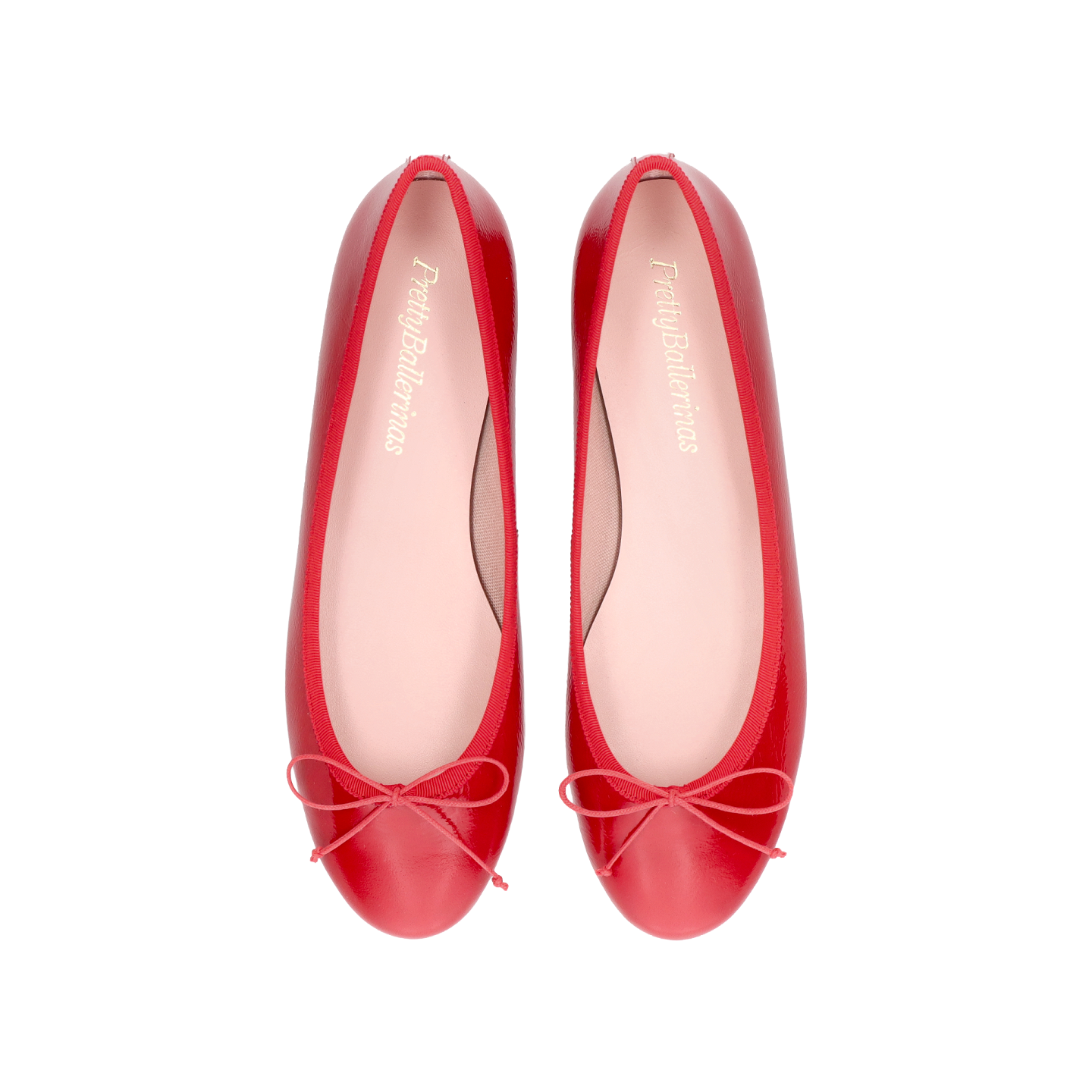 NICOLE RED PATENT LEATHER BALLERINAS 2
