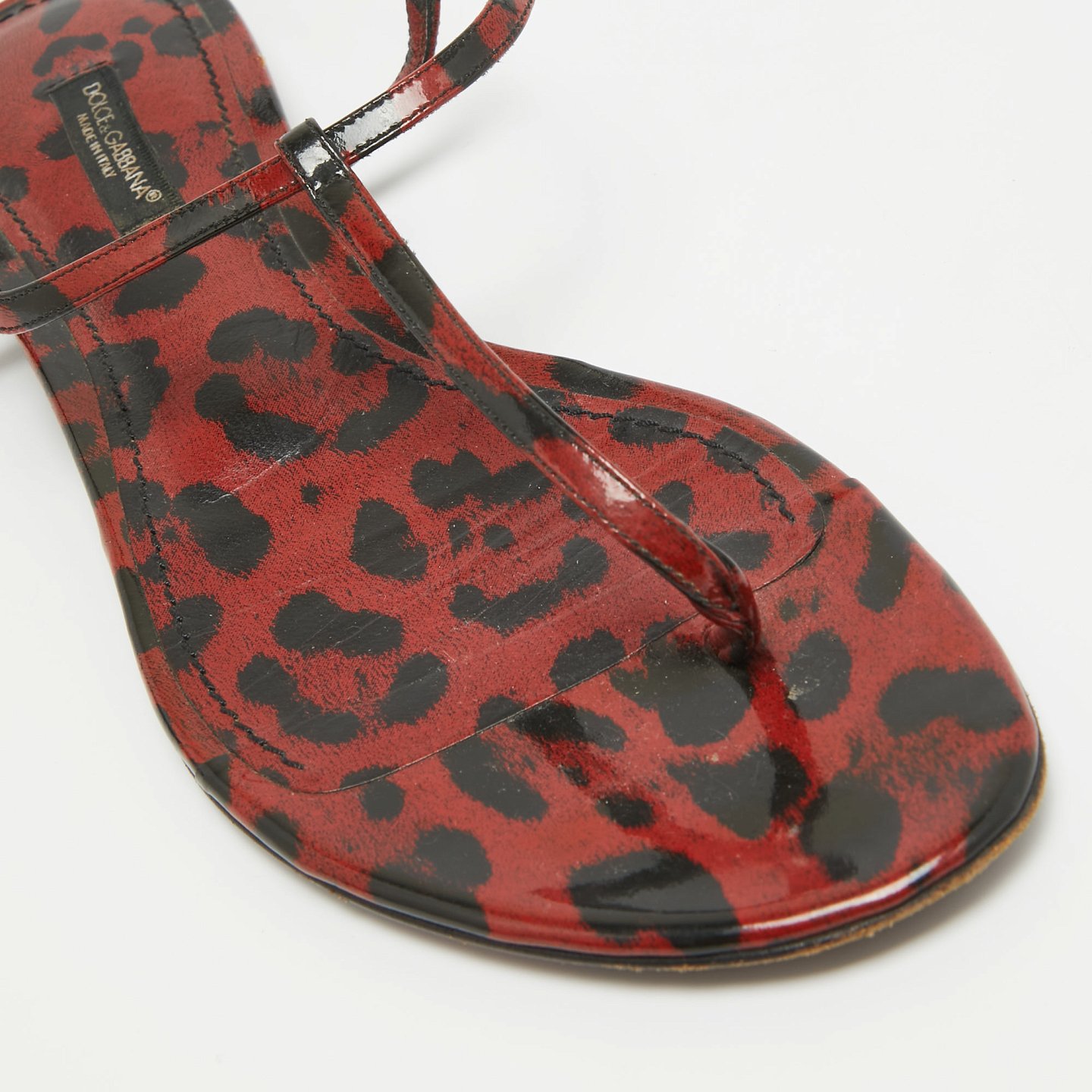 Brown/Black Patent Slingback Flats 6