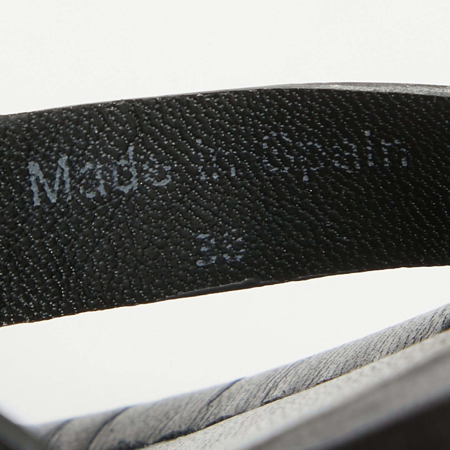 Black Leather Hana Flat Slides 8