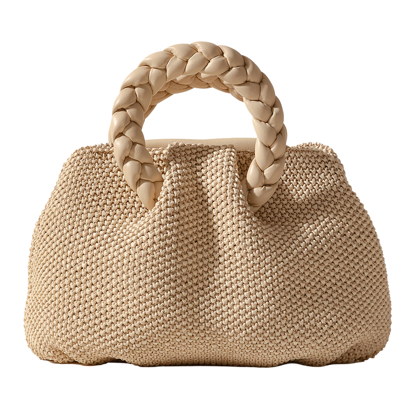 BOMBON M RAFFIA SOFT TOTE BAG 1