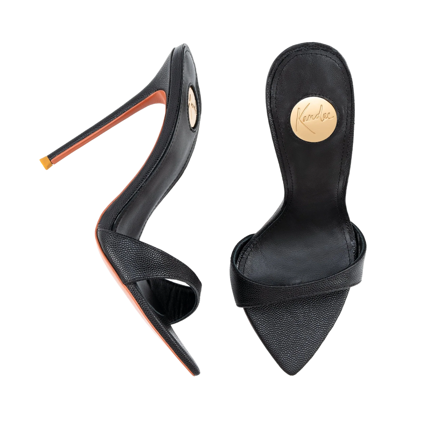 CAVIAR LEATHER 120 MULES 2
