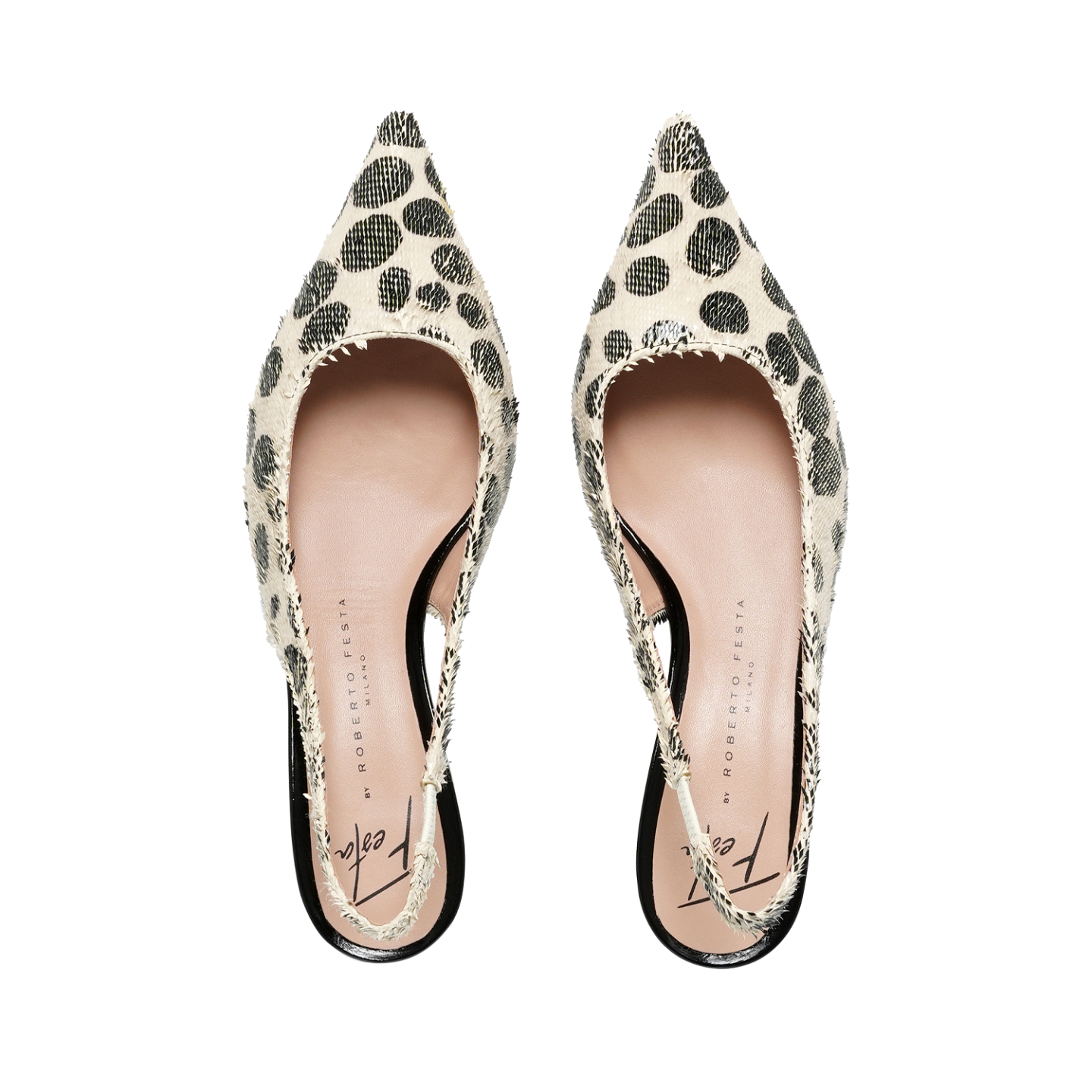 DALILAS POLKA DOT SLINGBACKS 1