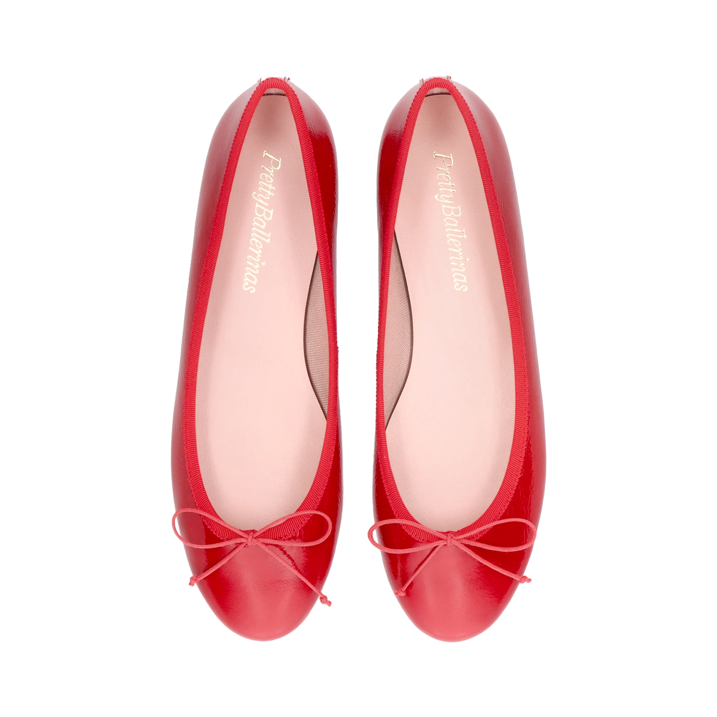 NICOLE RED PATENT LEATHER BALLERINAS 0
