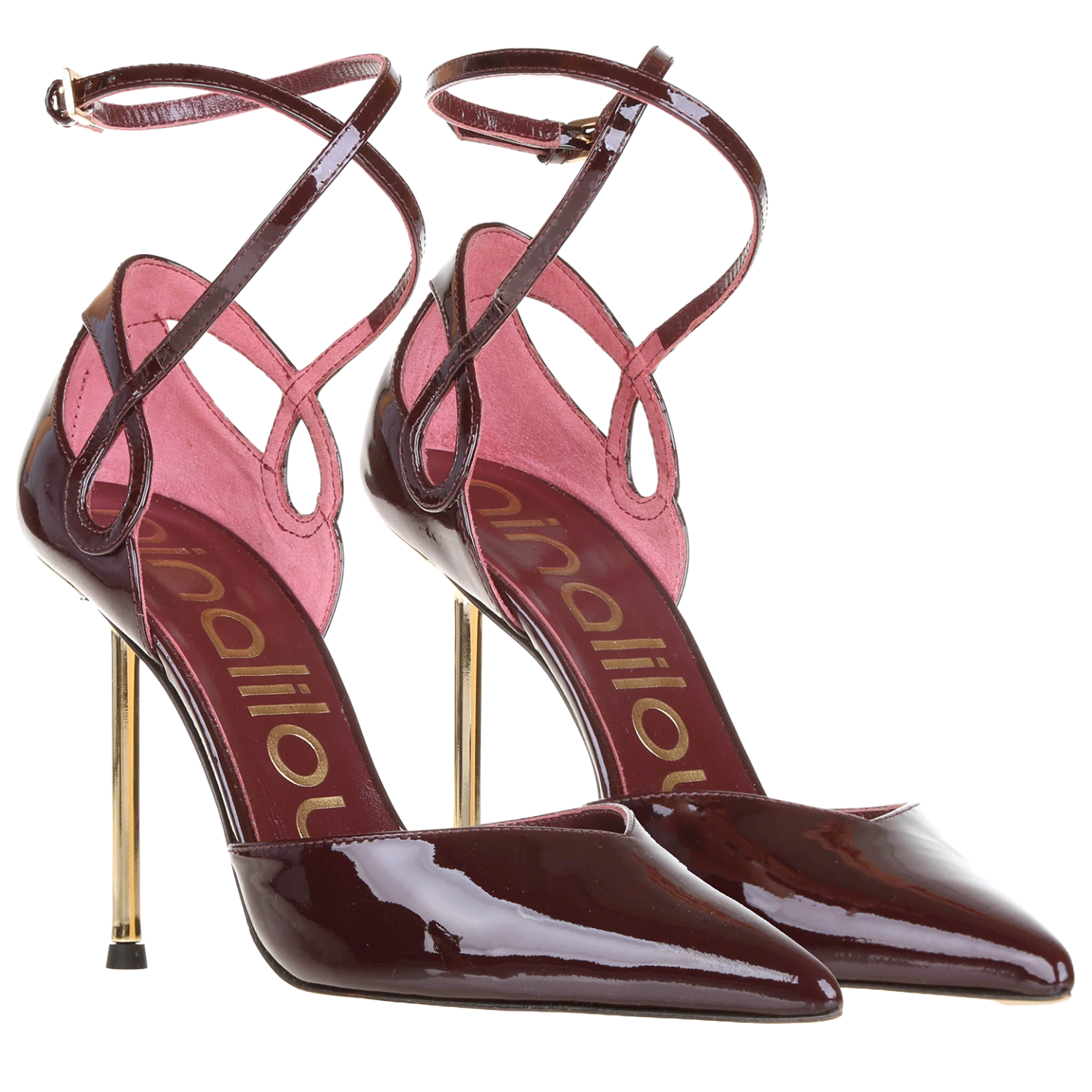 PATENT WRAP 105 PUMPS GOLDEN HEEL 1