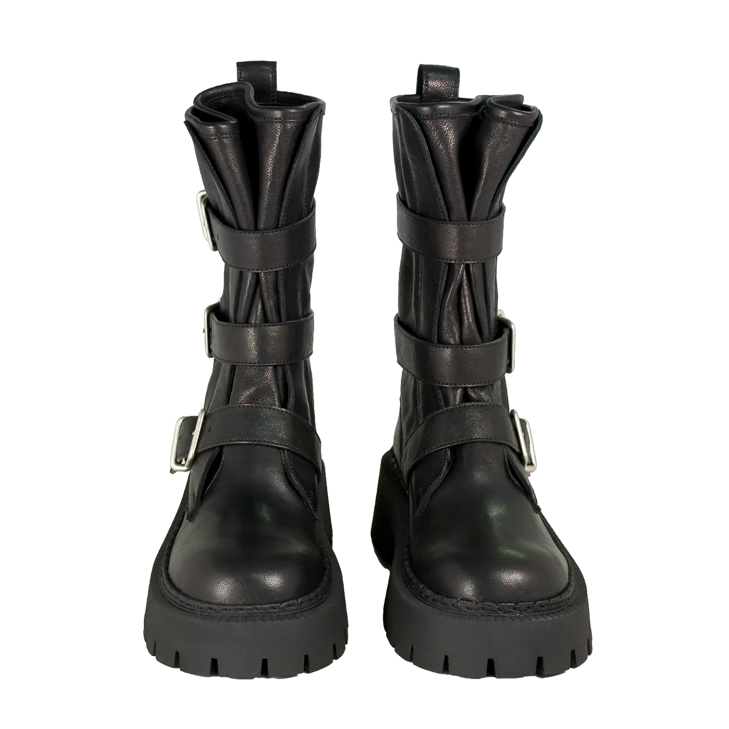 STIVALE BOB BIKER BUCKLE BOOTS 2