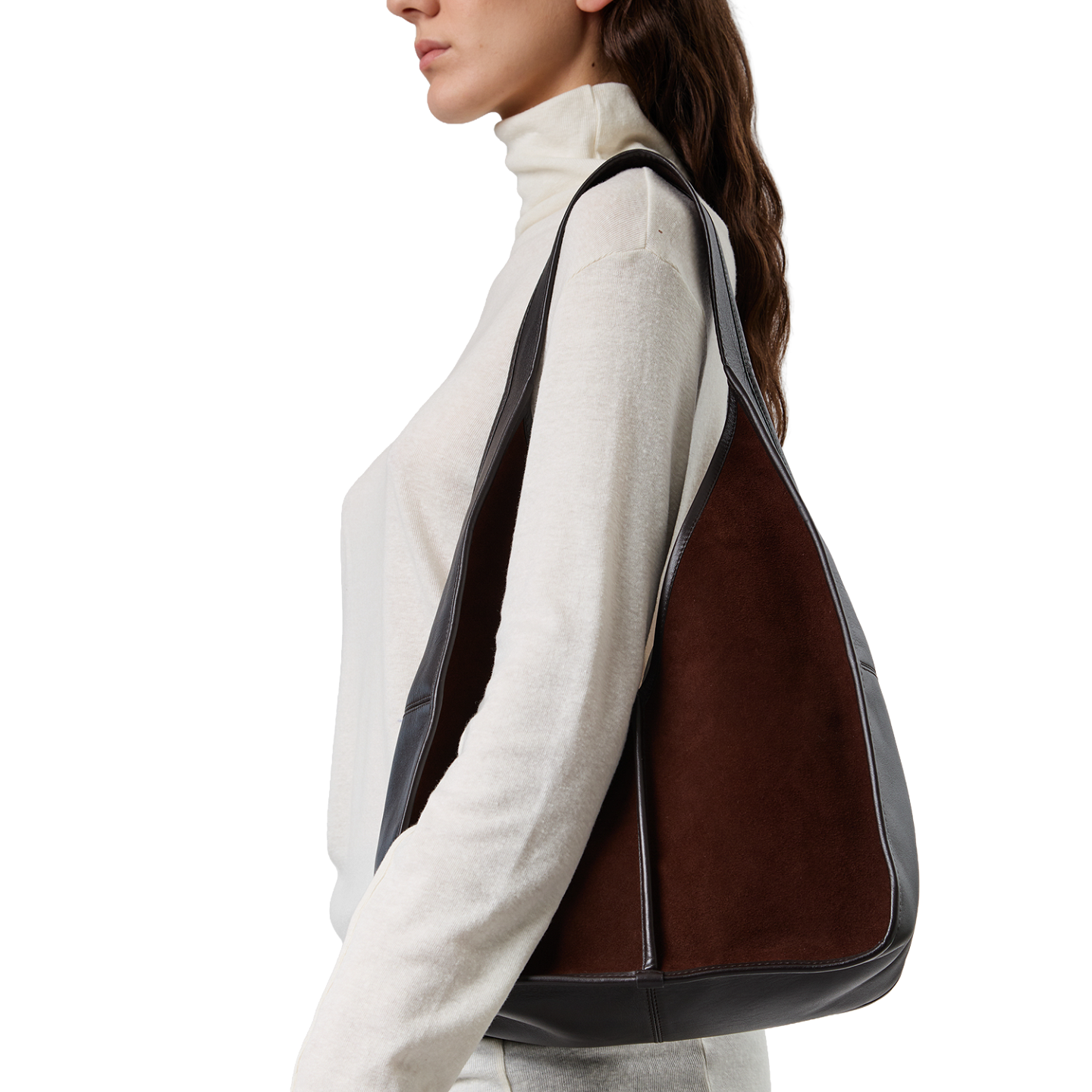 CALELLA HOBO SUEDE SHOULDER BAG 4