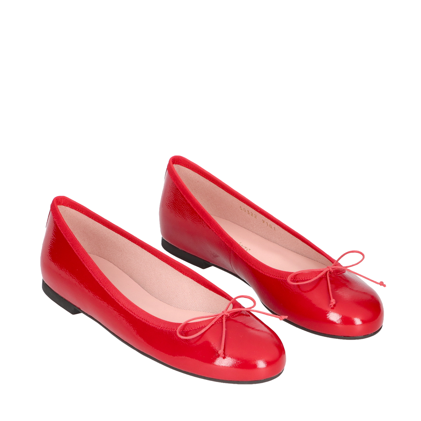NICOLE RED PATENT LEATHER BALLERINAS 2