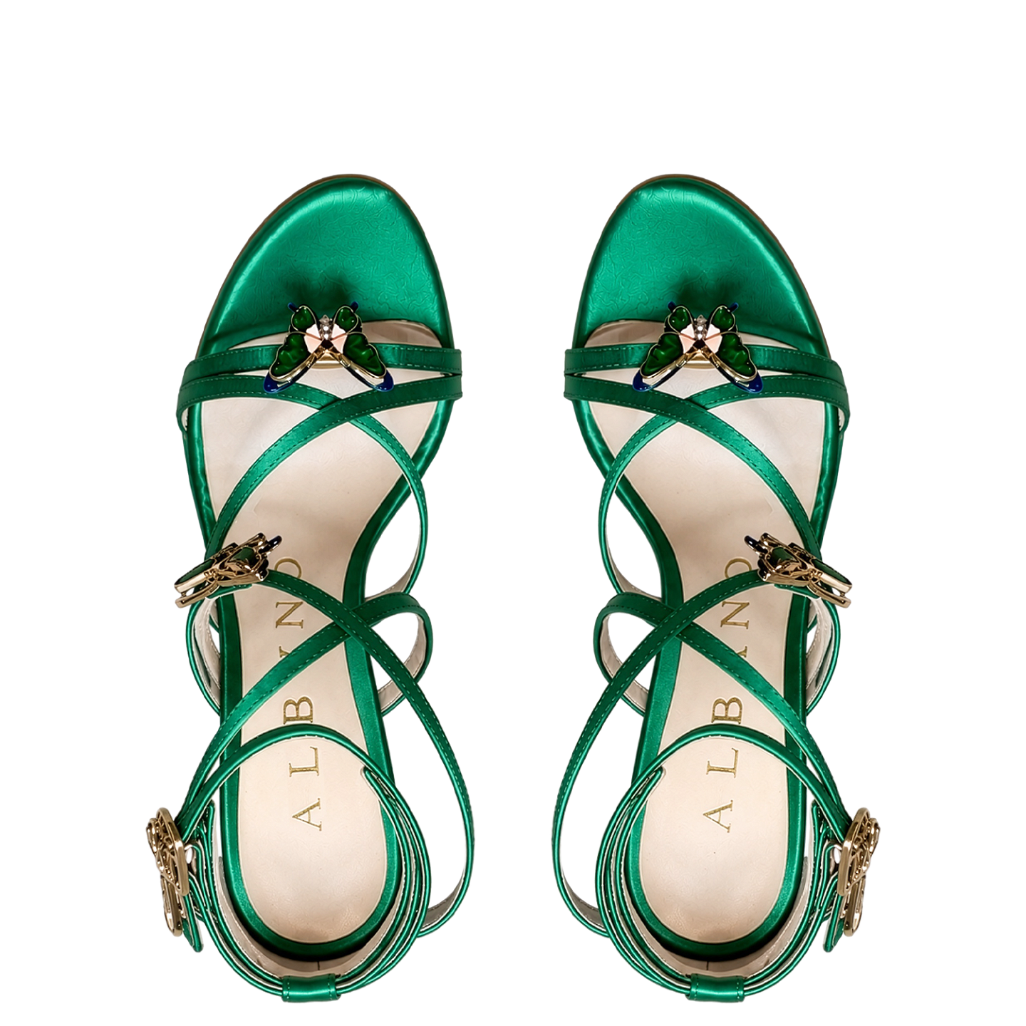 BUTTERFLY SANDALS SATIN 100 4