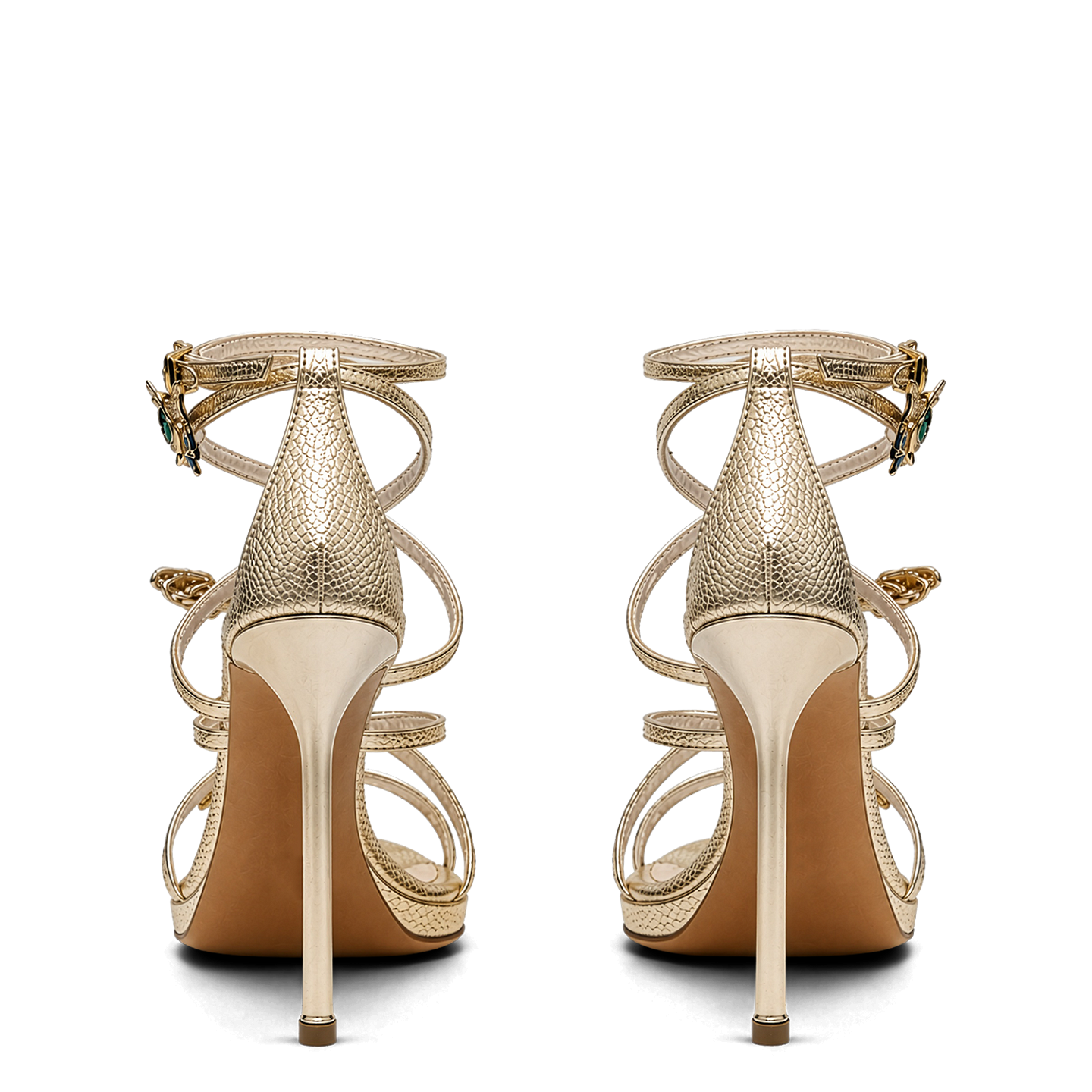 BUTTERFLY SANDALS METALLIC 100 2
