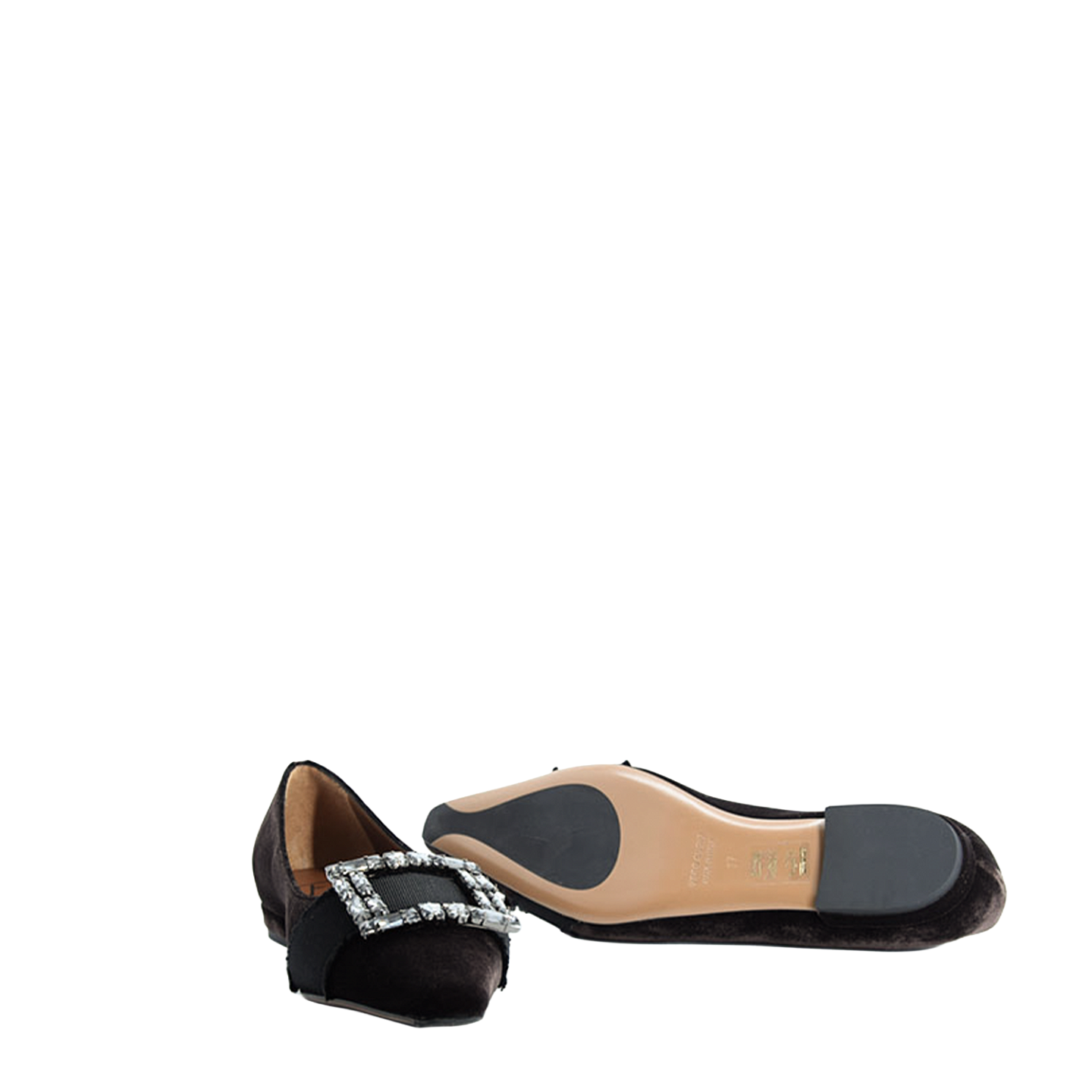 IVALORA VELVET BALLERINAS 2
