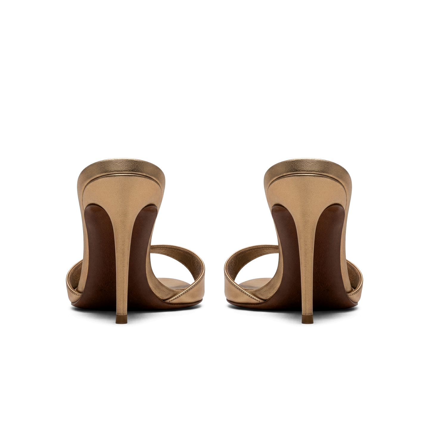 METALLIC LEATHER 90 MULES 1