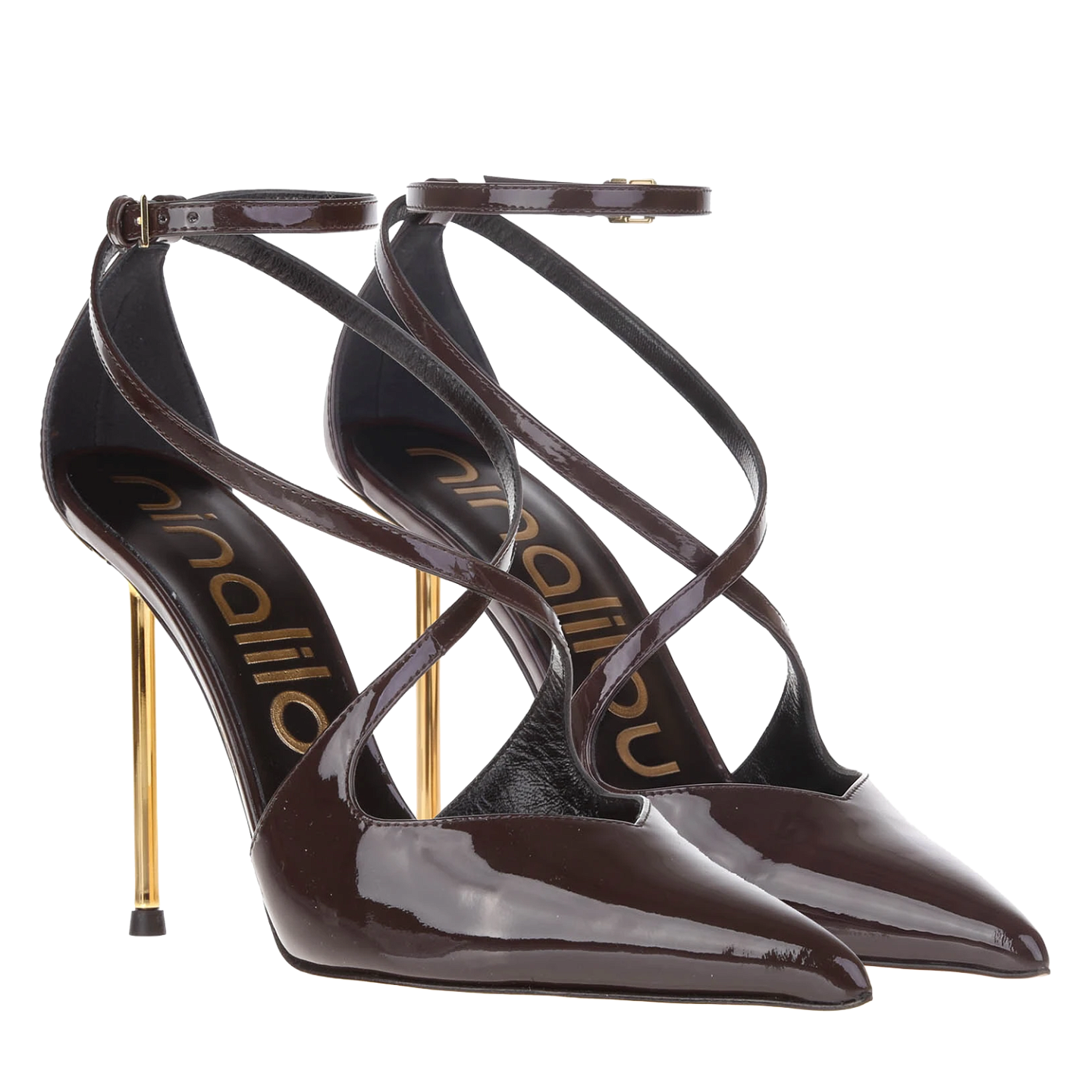 D'ORSAY 105 PATENT PUMPS GOLDEN HEEL 1