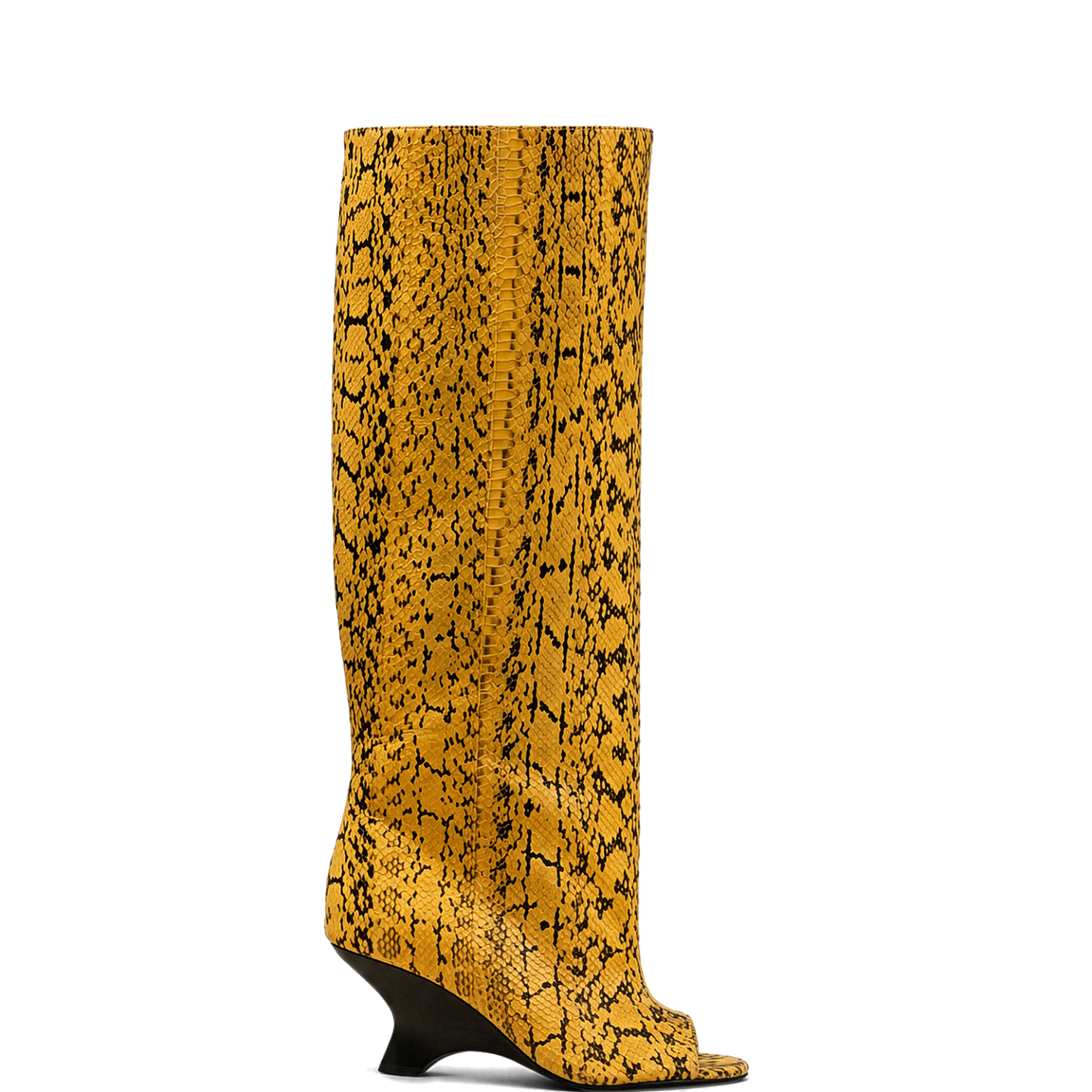 NINETTE PYTHON PEEP TOE BOOTS 0
