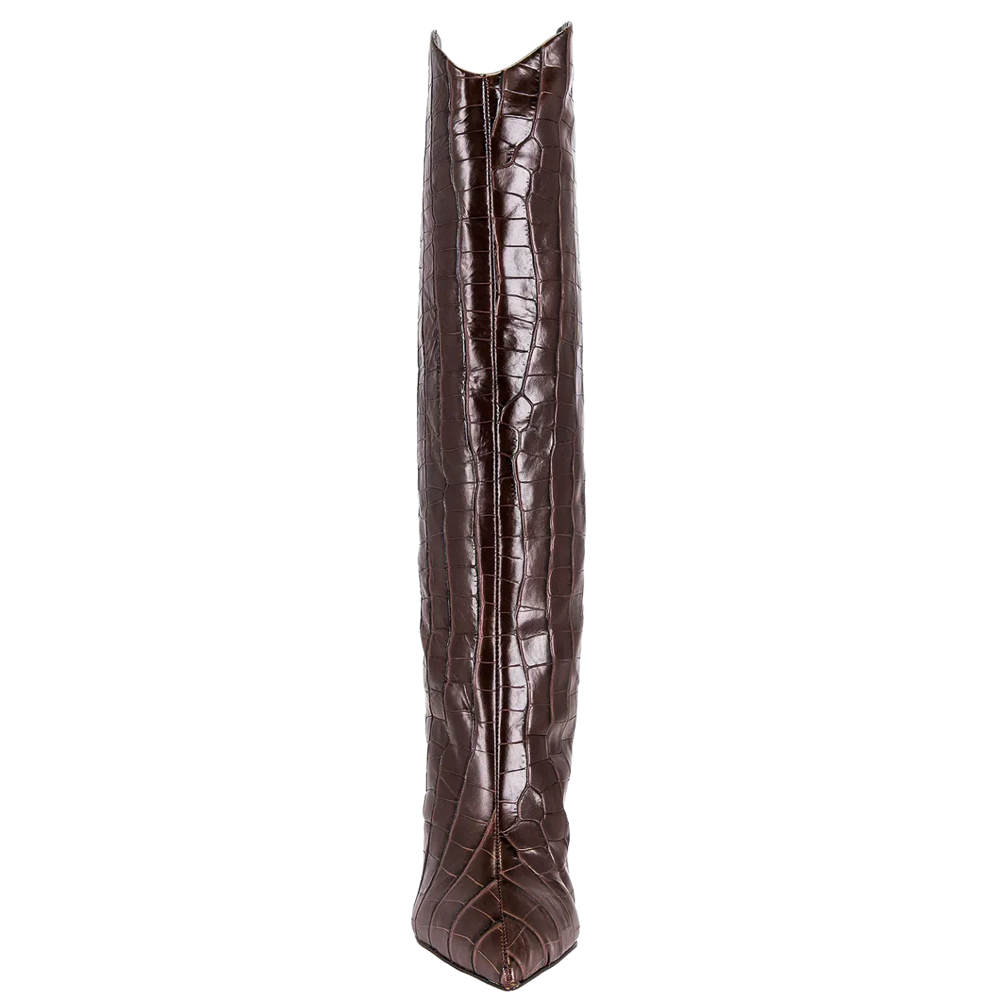 MARYANA CROC-EMBOSSED STILETTO BOOTS 3