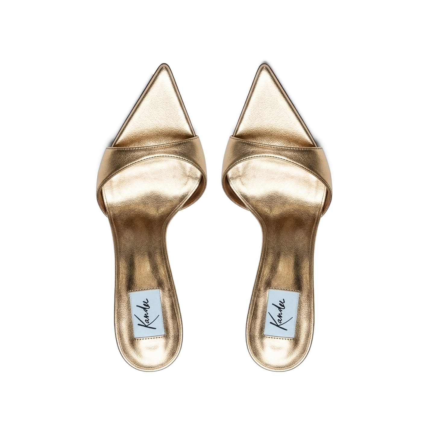 METALLIC LEATHER 90 MULES 4
