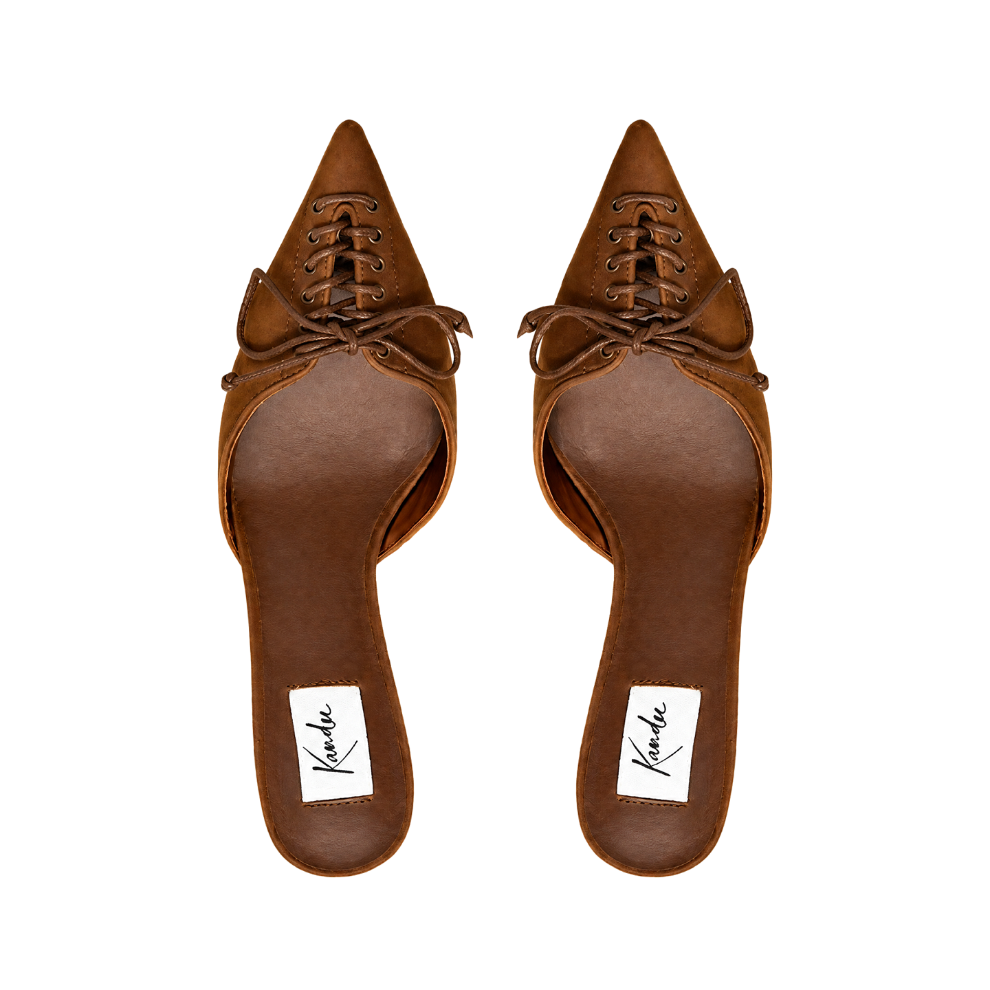 VINTAGE STYLE LEATHER LACE 70 MULES 3