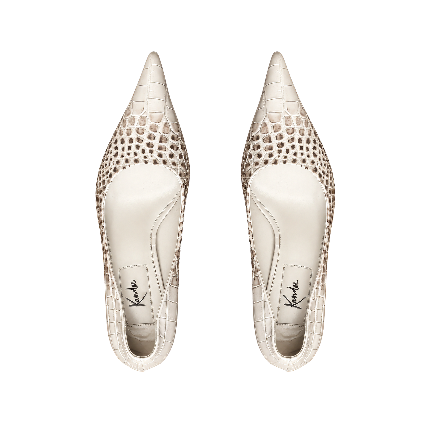 HIMALAYAN CROC EMBOSSED LEATHER PUMPS 3