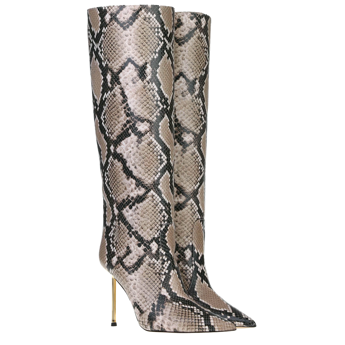 PYTHON GOLDEN HEEL 105 BOOTS 1