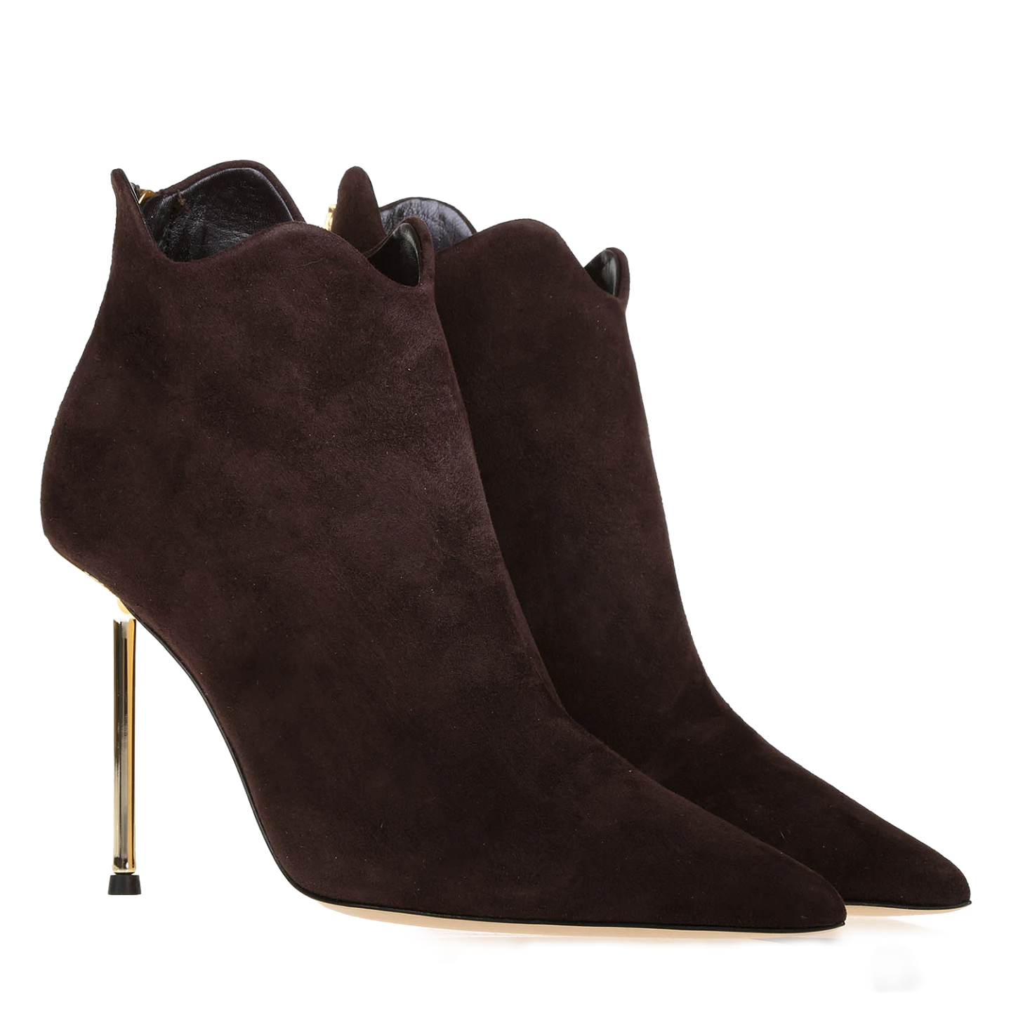 SUEDE GOLDEN HEEL 105 ANKLE BOOTS 1