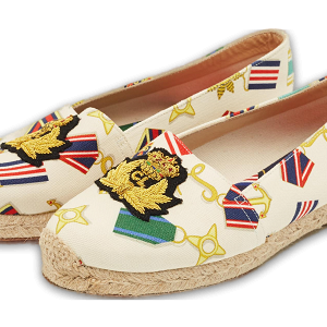 Multicolor Canvas Papi Hugo Espadrille Flats