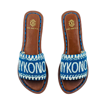 BEADED MYKONOS SLIDES