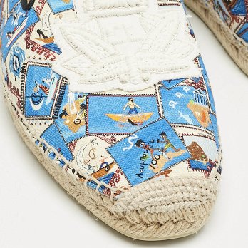 Multicolor Canvas Galia Espadrille Flats