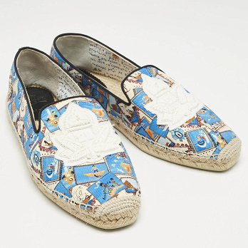 Multicolor Canvas Galia Espadrille Flats