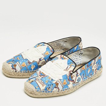 Multicolor Canvas Galia Espadrille Flats