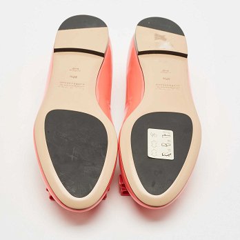Orange Patent Leather Benalla Ballet Flats